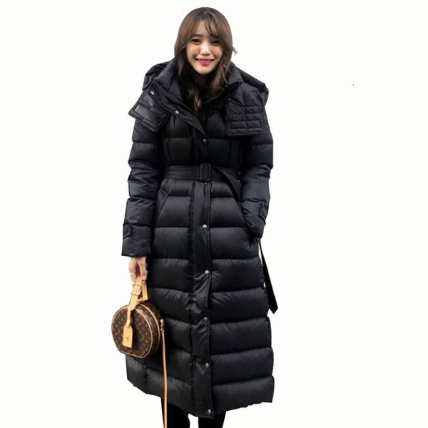 90% white duck down coat 2020 winter down jacket female parka long coat hooded parkas thick warm slim clothing waterproof, Black
90% white duck down coat 2020 winter down jacket female parka long coat hooded parkas thick warm slim clothing waterproof, Black