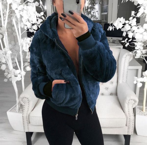 women's fur & faux 2021 winter women coat warm fleece jackets crop zip up punk outwear with pockets hoodie jacket, Black
women's fur & faux 2021 winter women coat warm fleece jackets crop zip up punk outwear with pockets hoodie jacket, Black