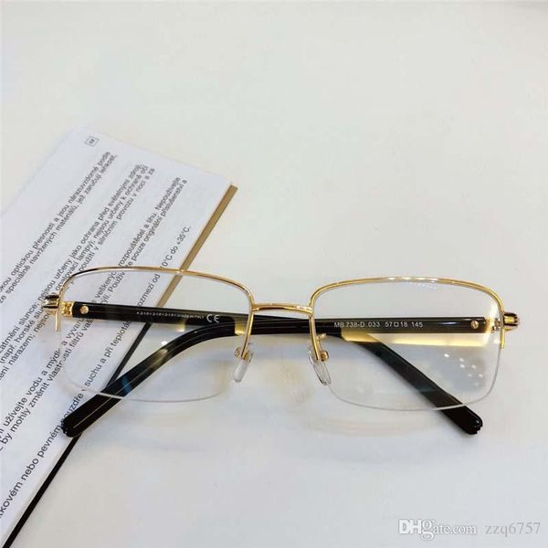 wholesale new fashion designer optical glasses 738 retro metal half frame transparent lens vintage classic clear eyewear, Black
wholesale new fashion designer optical glasses 738 retro metal half frame transparent lens vintage classic clear eyewear, Black