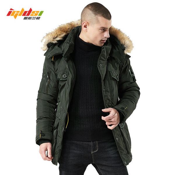 2019 new men's winter down parkas thick warm winter jacket hooded fur collar coat windbreaker outwear men clothes, Black
2019 new men's winter down parkas thick warm winter jacket hooded fur collar coat windbreaker outwear men clothes, Black