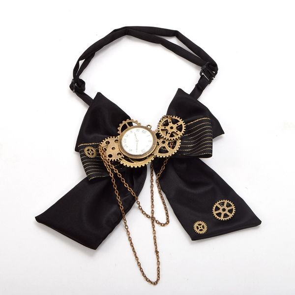 black steampunk bow tie vintage industrial victorian lolita punk gear bow-tie bow-knot accessory, Black;blue
black steampunk bow tie vintage industrial victorian lolita punk gear bow-tie bow-knot accessory, Black;blue