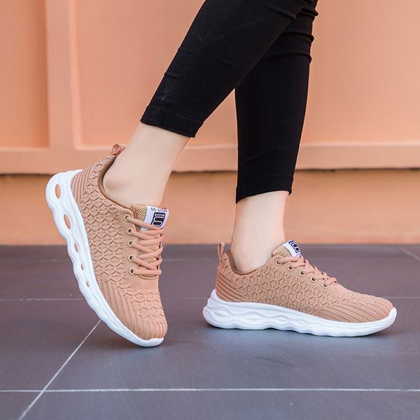 fashion women's shoes new flying woven mesh shoes lace-up casual student sports running leisure soft women, Black
fashion women's shoes new flying woven mesh shoes lace-up casual student sports running leisure soft women, Black