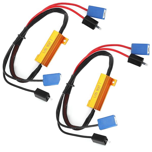 pair of car led decoder for h1 headlight anti hyper flash no error load resistor wiring car light accessory
pair of car led decoder for h1 headlight anti hyper flash no error load resistor wiring car light accessory