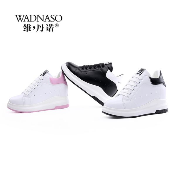 wadnaso height increased casual woman wedge platform sneakers lace up breathable hide heels ladies shoes female xz108 mx200425, Black
wadnaso height increased casual woman wedge platform sneakers lace up breathable hide heels ladies shoes female xz108 mx200425, Black