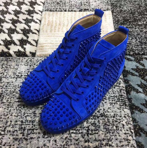 luxury designer classic sneakers men women casual shoes party dress high-cut studded spikes platforms red bottom trainers sneaker sued cs09, Black
luxury designer classic sneakers men women casual shoes party dress high-cut studded spikes platforms red bottom trainers sneaker sued cs09, Black