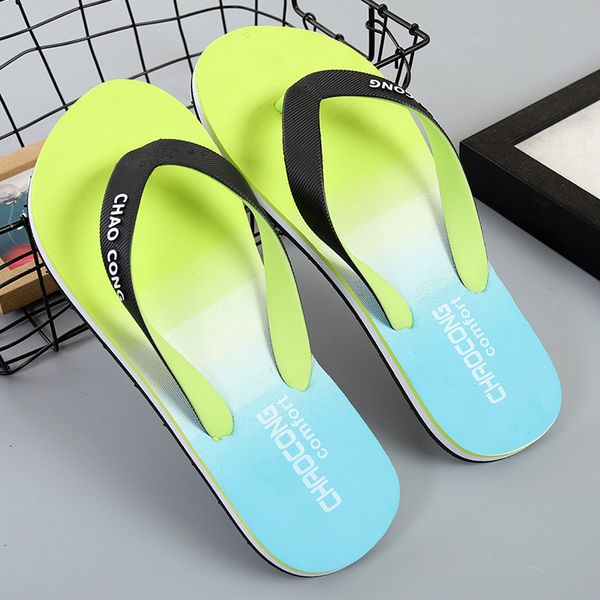 new style summer gradient slippers for outdoor men rubber wear-resistant beach shoes, Black
new style summer gradient slippers for outdoor men rubber wear-resistant beach shoes, Black