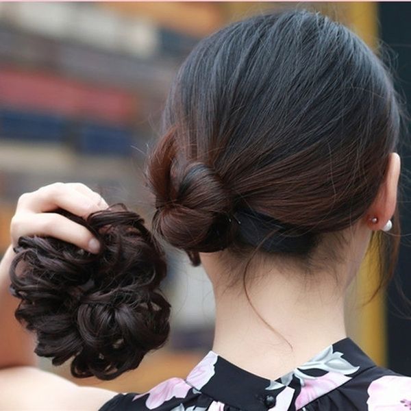 1pc women's fashion curly wave synthetic hair bun chignon hair accessories hairpieces tail hair elastic headwear, Golden;silver
1pc women's fashion curly wave synthetic hair bun chignon hair accessories hairpieces tail hair elastic headwear, Golden;silver
