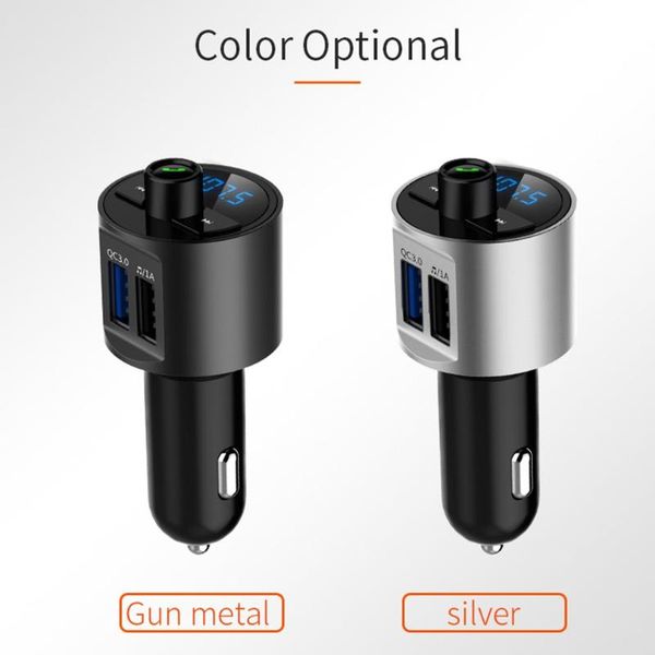 fm transmitter aux modulator bluetooth handscar kit car audio mp3 player with quick charge dual usb charge
fm transmitter aux modulator bluetooth handscar kit car audio mp3 player with quick charge dual usb charge
