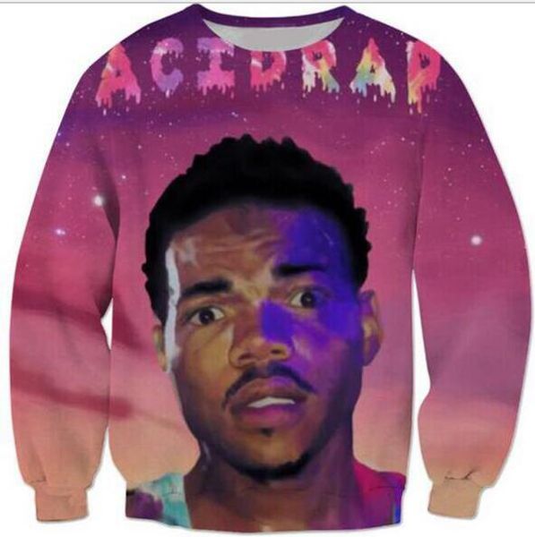 fashion mens/womans popular chance the rapper funny 3d printing sweatshirt outfits hoodies plus size aa069, Black
fashion mens/womans popular chance the rapper funny 3d printing sweatshirt outfits hoodies plus size aa069, Black