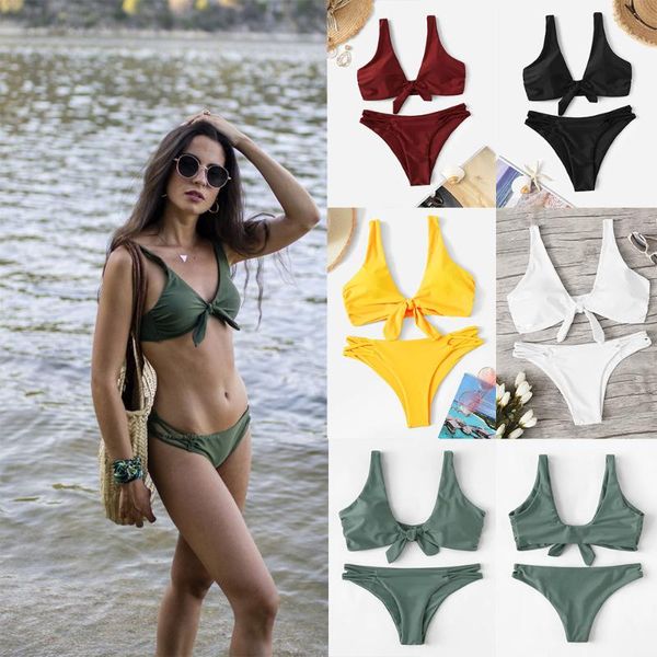 new swimsuit straps on the chest solid color ladies split swimsuit bikini suit multicolor beach suit two piece, White;black
new swimsuit straps on the chest solid color ladies split swimsuit bikini suit multicolor beach suit two piece, White;black