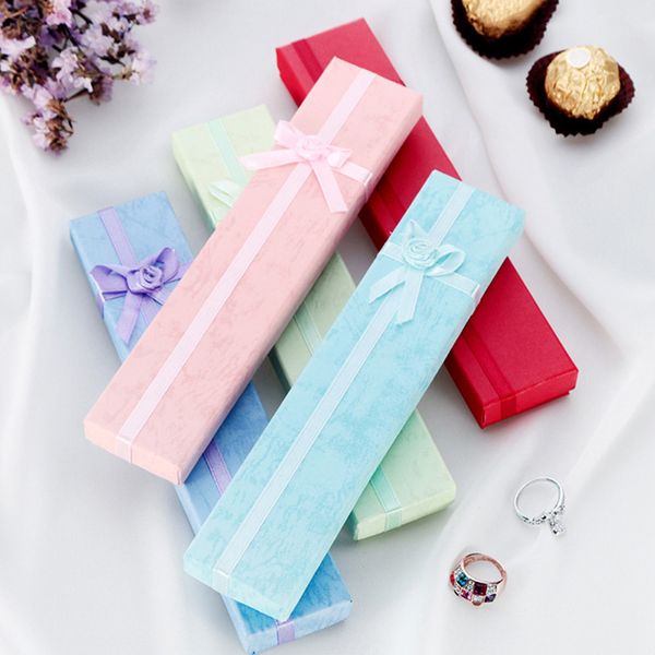 5pcs long jewellery display gift boxes with bow for necklace/bracelet/watch case d08d
5pcs long jewellery display gift boxes with bow for necklace/bracelet/watch case d08d