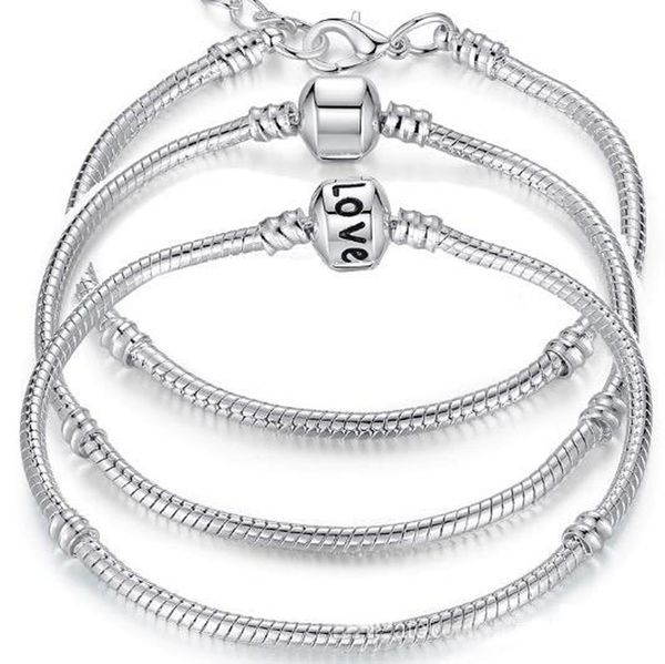 antique 925 sterling silver charm bracelets european 3mm snake chain fit pandora charms bead bangle bracelet for women, Black
antique 925 sterling silver charm bracelets european 3mm snake chain fit pandora charms bead bangle bracelet for women, Black