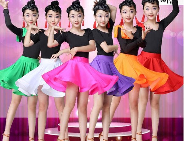 modern girls latin dance dress ballroom competition for child long sleeves kids samba rumba salsa costume practice skirt dancing, Black;red
modern girls latin dance dress ballroom competition for child long sleeves kids samba rumba salsa costume practice skirt dancing, Black;red