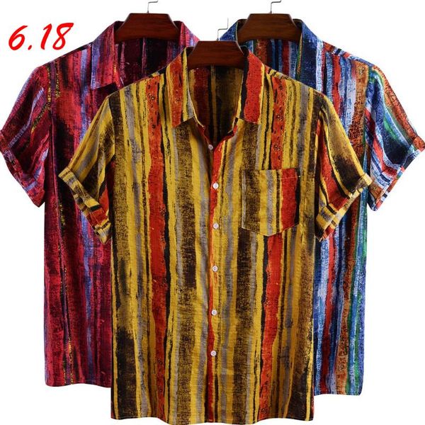 summer mens shirts striped printed turn down collar short sleeve casual shirts chemise homme hawaiian blouse camisa, White;black
summer mens shirts striped printed turn down collar short sleeve casual shirts chemise homme hawaiian blouse camisa, White;black