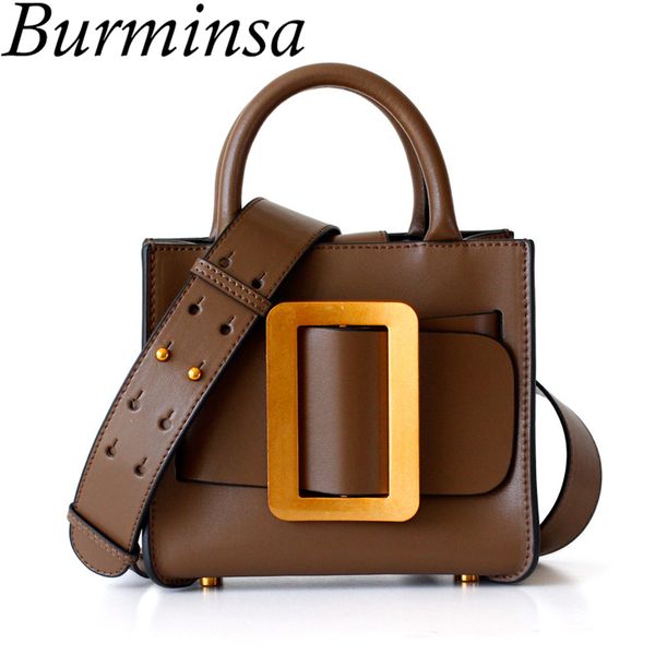 burminsa mini genuine leather women handbags wide strap shoulder bags ladies purse tote bags 2018
burminsa mini genuine leather women handbags wide strap shoulder bags ladies purse tote bags 2018