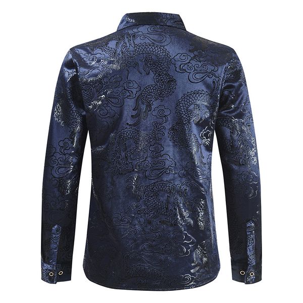 hombre рубашки костюм личность печатных дракон модные мужские рубашки бархат хост весна осень мужской с длинным рукавом тонкий повседневный, White;black 
hombre рубашки костюм личность печатных дракон модные мужские рубашки бархат хост весна осень мужской с длинным рукавом тонкий повседневный, White;black