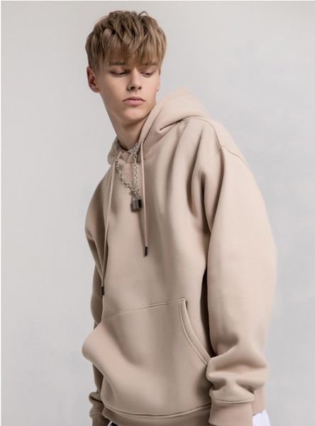 2020 autumn and winter new solid color plus velvet hooded european and american tide brand oversize sweater couples, Black
2020 autumn and winter new solid color plus velvet hooded european and american tide brand oversize sweater couples, Black