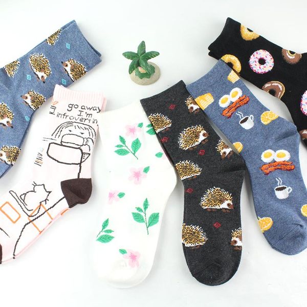 men and women cute food cartoon crew socks female funny snack bacon milk cookies donut hedgehog animal fashion students socks, Black
men and women cute food cartoon crew socks female funny snack bacon milk cookies donut hedgehog animal fashion students socks, Black