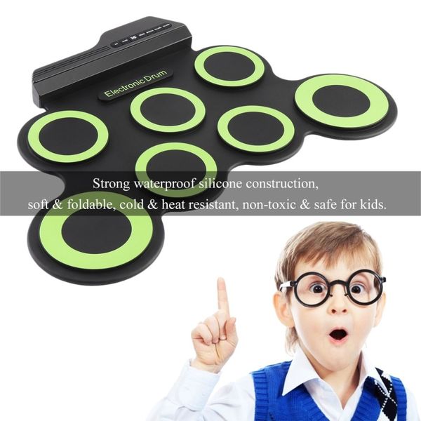 electronic drum pad with drumsticks pedal portable digital usb drum pad foldable silicone musical instrument
electronic drum pad with drumsticks pedal portable digital usb drum pad foldable silicone musical instrument