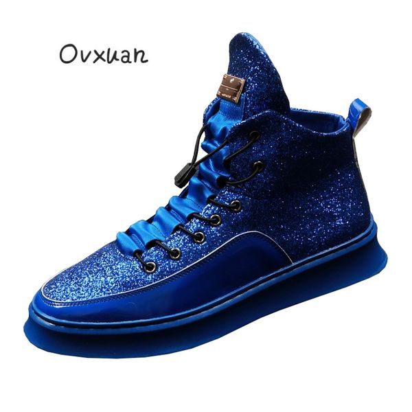 ovxuan all blue mens sneakers man casual leather social party british style hip hop ankle boots men high shoes, Black
ovxuan all blue mens sneakers man casual leather social party british style hip hop ankle boots men high shoes, Black