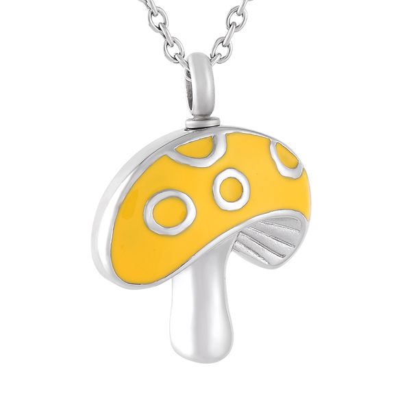 new z7999 yellow personalized mushroom stainless steel cremation urn necklace ashes holder casket keepsake memorial jewelry for women&men, Silver
new z7999 yellow personalized mushroom stainless steel cremation urn necklace ashes holder casket keepsake memorial jewelry for women&men, Silver