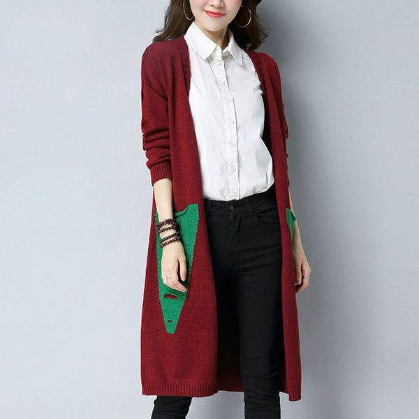 casual long cardigans jackets women autumn winter jacket coats female long sleeve patchwor knitted chaquetas mujer sweater, White;black
casual long cardigans jackets women autumn winter jacket coats female long sleeve patchwor knitted chaquetas mujer sweater, White;black