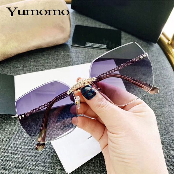 fashion brand designer sunglasses women summer rimless square shades sun glasses eyewear sunshines luxury sunglasses woman ch01, Blue
fashion brand designer sunglasses women summer rimless square shades sun glasses eyewear sunshines luxury sunglasses woman ch01, Blue