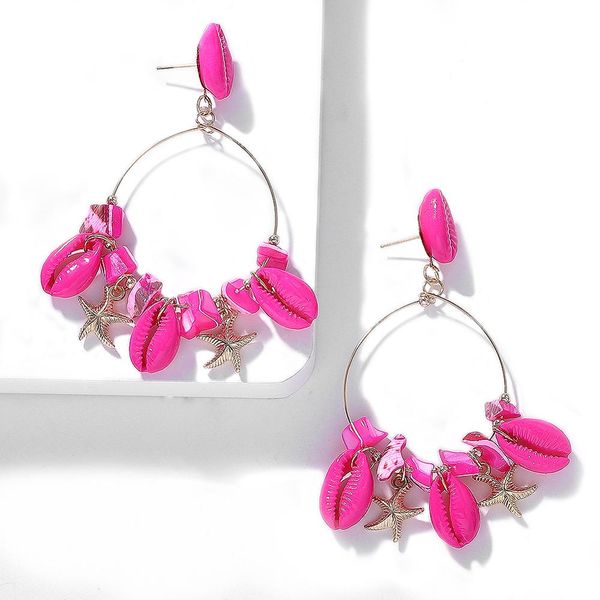 bohomian multicolor star shell hoop earrings for women jewelry 2019 fashion shiny charm statement earring holiday accessories, Golden;silver
bohomian multicolor star shell hoop earrings for women jewelry 2019 fashion shiny charm statement earring holiday accessories, Golden;silver
