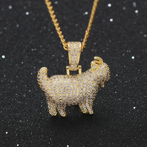 crystal zircon men necklace iced out goat animal pendant necklaces hip hop gold chain punk male jewelry, Silver
crystal zircon men necklace iced out goat animal pendant necklaces hip hop gold chain punk male jewelry, Silver