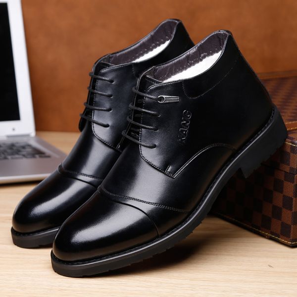 handmade men leather winter boots warm snow men boots ankle for business dress shoes 869jk, Black
handmade men leather winter boots warm snow men boots ankle for business dress shoes 869jk, Black