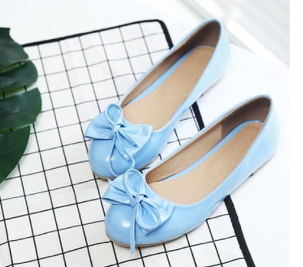 2019 women's shoes in spring and autumn with new style flat bottom round head bowknot #07, Black
2019 women's shoes in spring and autumn with new style flat bottom round head bowknot #07, Black