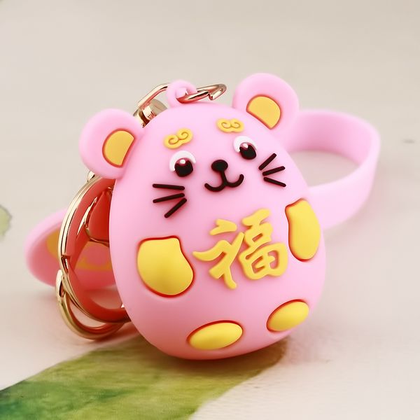 keychains cute mouse key chain traditional year gift bag pendant soft doll cloth art plush toy auspicious of the rat, Silver
keychains cute mouse key chain traditional year gift bag pendant soft doll cloth art plush toy auspicious of the rat, Silver