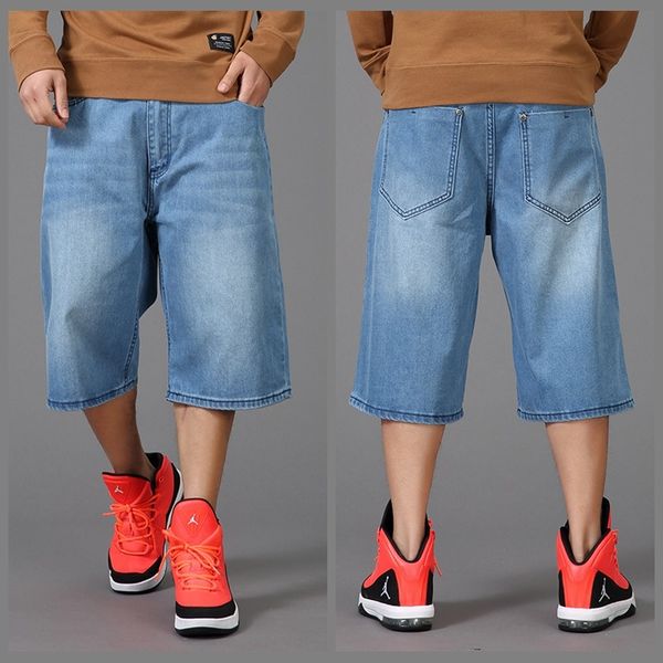 men calf-length pants plus size men's short jeans casual short trousers multi-pocket mens shorts hiphop men's jeans, Blue
men calf-length pants plus size men's short jeans casual short trousers multi-pocket mens shorts hiphop men's jeans, Blue