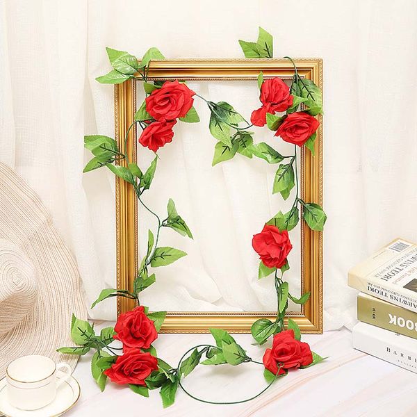 245cm/lot silk roses ivy vine with green leaves for home wedding decoration fake leaf diy hanging garland artificial flowers
245cm/lot silk roses ivy vine with green leaves for home wedding decoration fake leaf diy hanging garland artificial flowers
