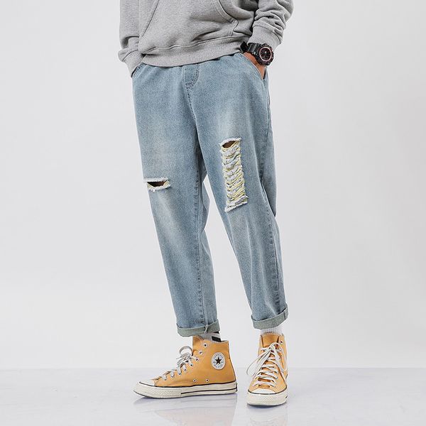 2020 spring mens japan solid denim pants male jeans uomo erkek kot pantolon men streetwear vintage hole jeans ankle-length pants, Blue
2020 spring mens japan solid denim pants male jeans uomo erkek kot pantolon men streetwear vintage hole jeans ankle-length pants, Blue