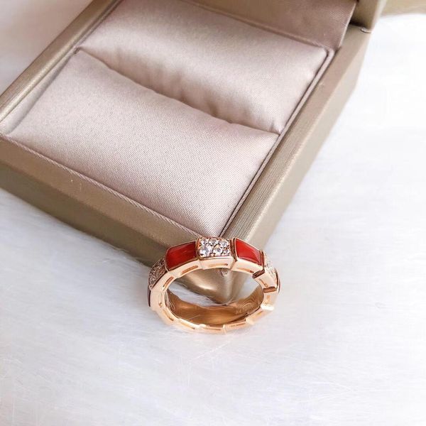 red agate serpentine diamond s925 silver wild designer ring luxury designer jewelry women rings, Golden;silver
red agate serpentine diamond s925 silver wild designer ring luxury designer jewelry women rings, Golden;silver