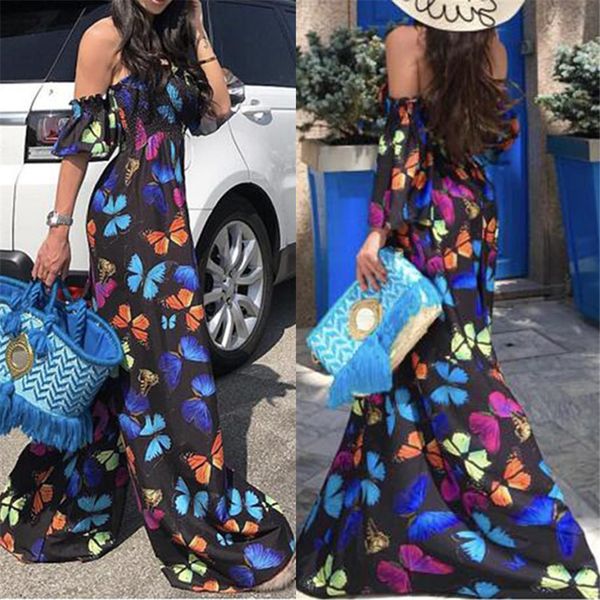summer women jumpsuits butterfly strapless loose black rompers fashion regular full length ropa de mujer, Black;white
summer women jumpsuits butterfly strapless loose black rompers fashion regular full length ropa de mujer, Black;white