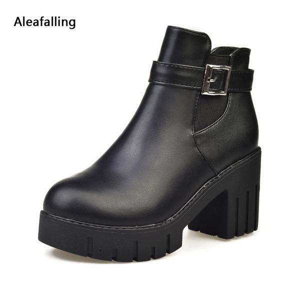 aleafalling women boots ankle pu soft leather boots fashion 7cm high heel comfortable shoes woman solid rubber breathable, Black
aleafalling women boots ankle pu soft leather boots fashion 7cm high heel comfortable shoes woman solid rubber breathable, Black