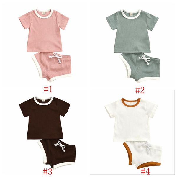 kids designer clothes baby summer casual clothing sets short sleeve solid pants suits cotton t-shirts drawstring pants outfits py446, White
kids designer clothes baby summer casual clothing sets short sleeve solid pants suits cotton t-shirts drawstring pants outfits py446, White