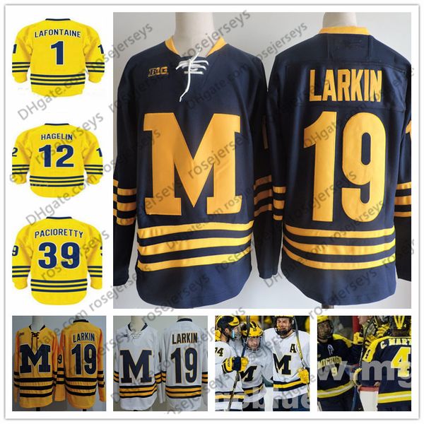 ncaa michigan wolverines #1 pat lafontaine 12 carl hagelin 19 larkin 39 max navy blue yellow white vintage hockey jersey, Black
ncaa michigan wolverines #1 pat lafontaine 12 carl hagelin 19 larkin 39 max navy blue yellow white vintage hockey jersey, Black