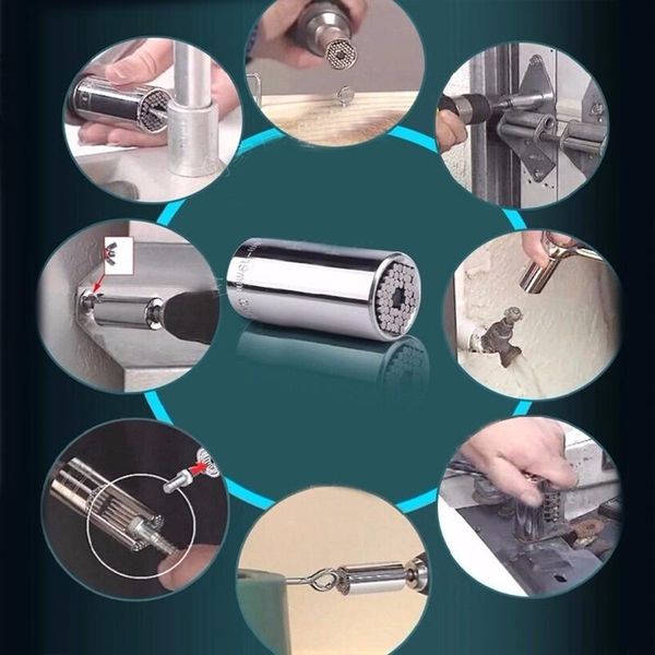 1pcs universal multi hand tools torque wrench head set socket sleeve 7-19mm power drill ratchet bushing spanner key magic grip
1pcs universal multi hand tools torque wrench head set socket sleeve 7-19mm power drill ratchet bushing spanner key magic grip