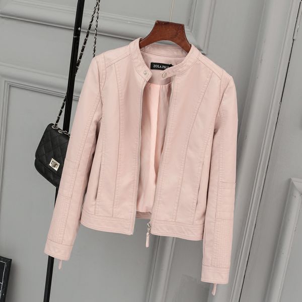 2019 spring autumn short coat female streetwear jackets leather jacket slim jacket women coats pp105, Black
2019 spring autumn short coat female streetwear jackets leather jacket slim jacket women coats pp105, Black