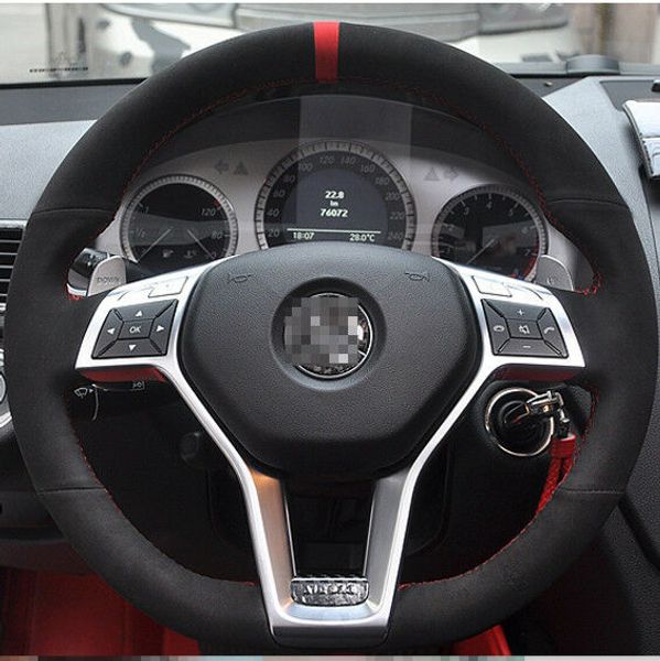 black leather hand-stitched car steering wheel cover for mercedes-benz glk
black leather hand-stitched car steering wheel cover for mercedes-benz glk