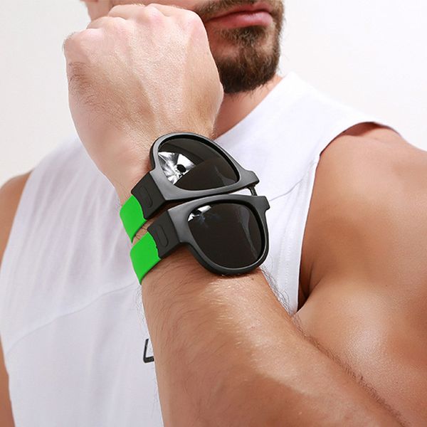 polarized sunglasses men women outdoor sport folding sun glasses color bracelet driving mirror mens sunglasses designer, White;black
polarized sunglasses men women outdoor sport folding sun glasses color bracelet driving mirror mens sunglasses designer, White;black