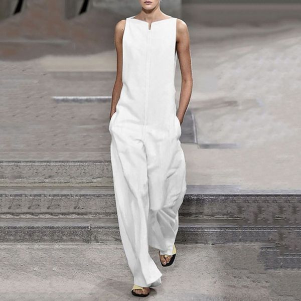wide leg jumpsuits sleeveless pocket women loose summer rompers long plus size ladies overalls jumpsuit cotton back zipper new, Black;white
wide leg jumpsuits sleeveless pocket women loose summer rompers long plus size ladies overalls jumpsuit cotton back zipper new, Black;white