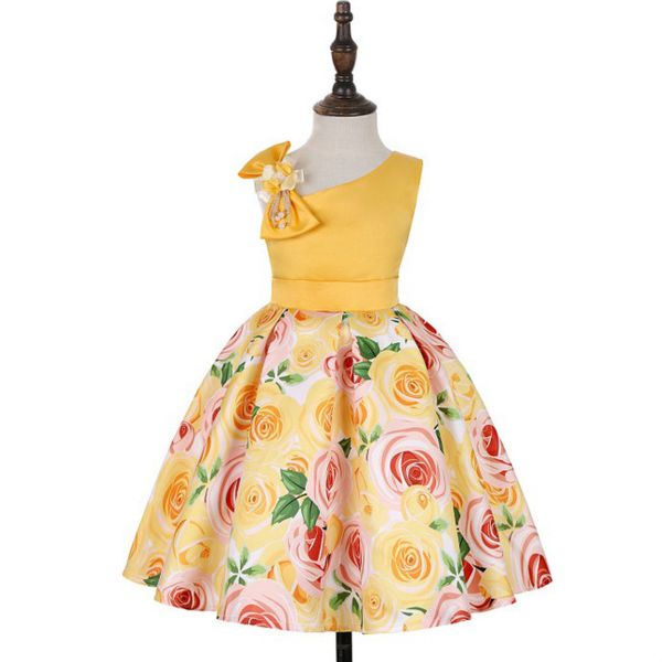 2020 girls fashion dresses 2020 new arrival slant shoulder girl dress designer rose print dress girl christmas party costume hot, Red;yellow
2020 girls fashion dresses 2020 new arrival slant shoulder girl dress designer rose print dress girl christmas party costume hot, Red;yellow