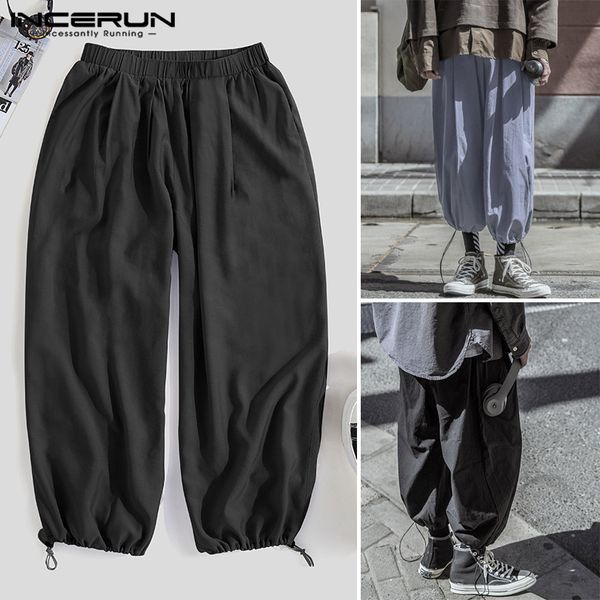 men's pants incerun summer man pockets bloomers drawstring trousers mens loose elastic waist black sweatpants harem joggers s-5xl
men's pants incerun summer man pockets bloomers drawstring trousers mens loose elastic waist black sweatpants harem joggers s-5xl