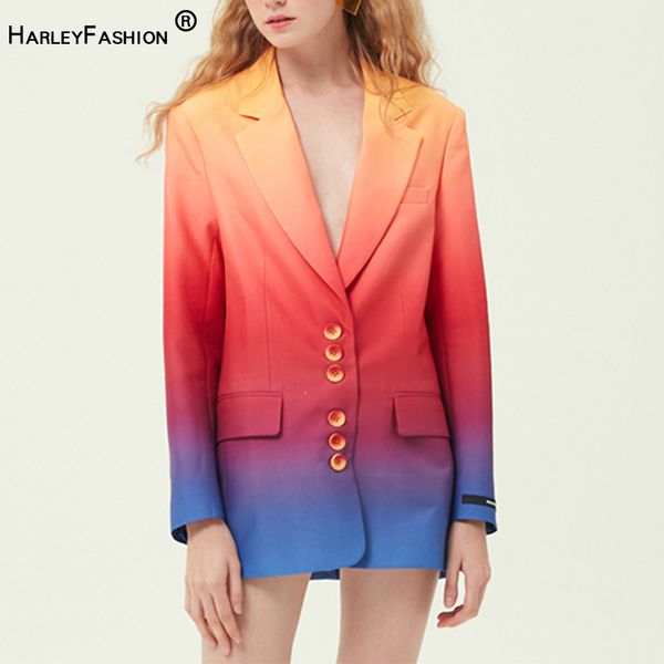 harleyfashion high street stylish fashion gradient color loose blazer celebrity designer jackets women blazers, White;black
harleyfashion high street stylish fashion gradient color loose blazer celebrity designer jackets women blazers, White;black