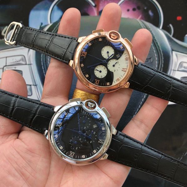 6 gift new hands genuine leather band wristwatches mens 42mm quartz movement designer 2019 with watches classic reloj luxury fashion bo acsg, Slivery;brown
6 gift new hands genuine leather band wristwatches mens 42mm quartz movement designer 2019 with watches classic reloj luxury fashion bo acsg, Slivery;brown