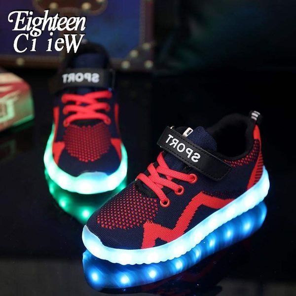 size 25-37 glowing sneakers for kids breathable led shoes for boy usb charging illuminated krasovki kids light up shoes, Black;red
size 25-37 glowing sneakers for kids breathable led shoes for boy usb charging illuminated krasovki kids light up shoes, Black;red
